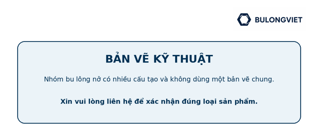 Bản vẽ kỹ thuật Bu lông nở inox